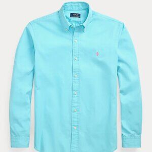 Ralph Lauren Men's  Feather Weight Twill Button Down Shirt XL